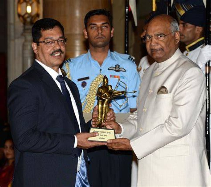 Vijay Sharma honored with Dronacharya award