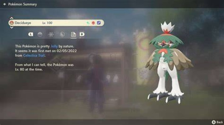 Why does Decidueye look different in arceus?