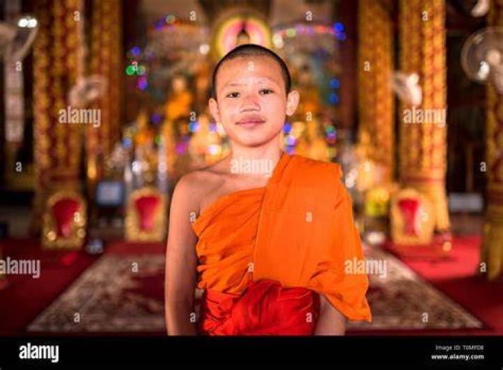 Young Monk At A Temple